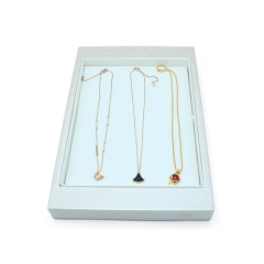 High Quality PU Leather Jewelry Display Tray For Necklace