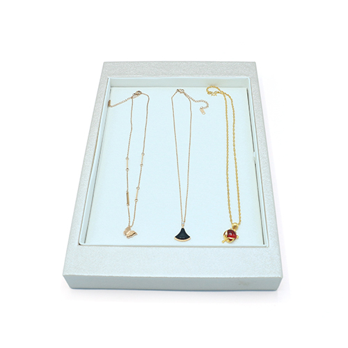 High Quality PU Leather Jewelry Display Tray For Necklace