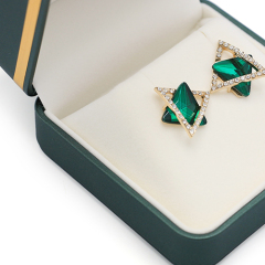 Latest Design Hot Selling PU Leather Earrings Box