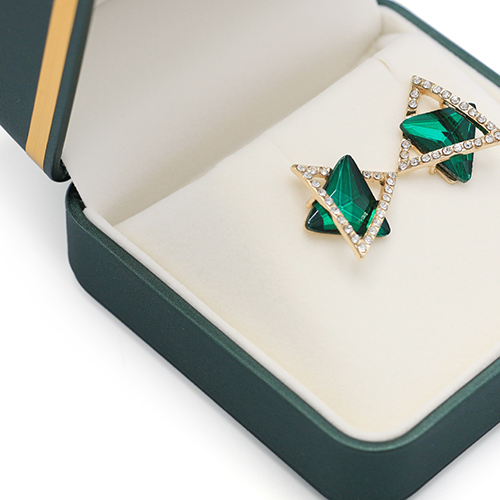 Latest Design Hot Selling PU Leather Earrings Box