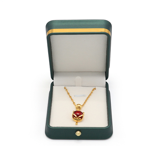 High Quality PU Leather Jewellery Pendant Packaging Box