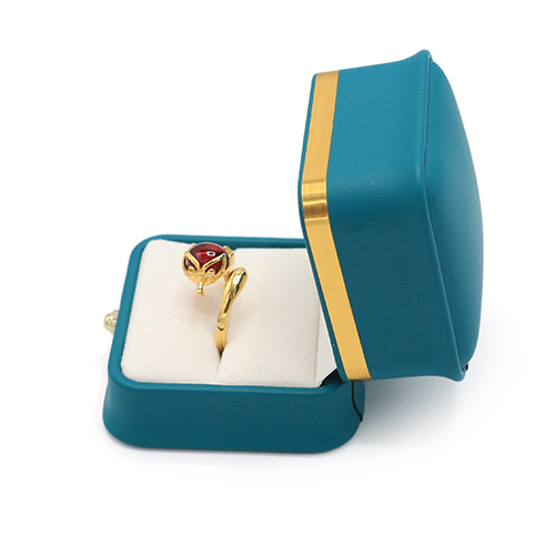 Newest Design PU Leather Jewelry Ring Gift Box