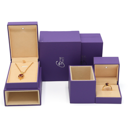 2020 Trendy Purple Paper Drawer Gift Packaging Box With Light