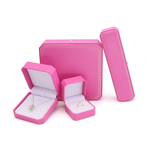 Lovely Pink PU Leather Storage Box For Jewelry