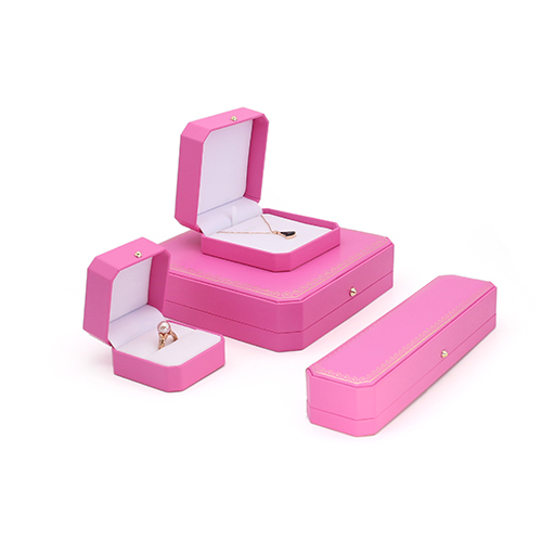 Lovely Pink PU Leather Storage Box For Jewelry
