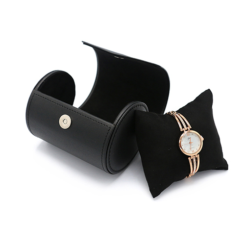 Latest Design Luxury Cylinder Leather Watch Box