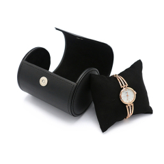 Latest Design Luxury Cylinder Leather Watch Box