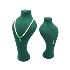 Premium Velvet Necklace Display Bust Stand