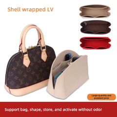 Custom Multi-Pocket Makeup Organizer Felt Insert Bag Travel Inner Purse Portable Handbag Large Capacity Cosmetic Bags