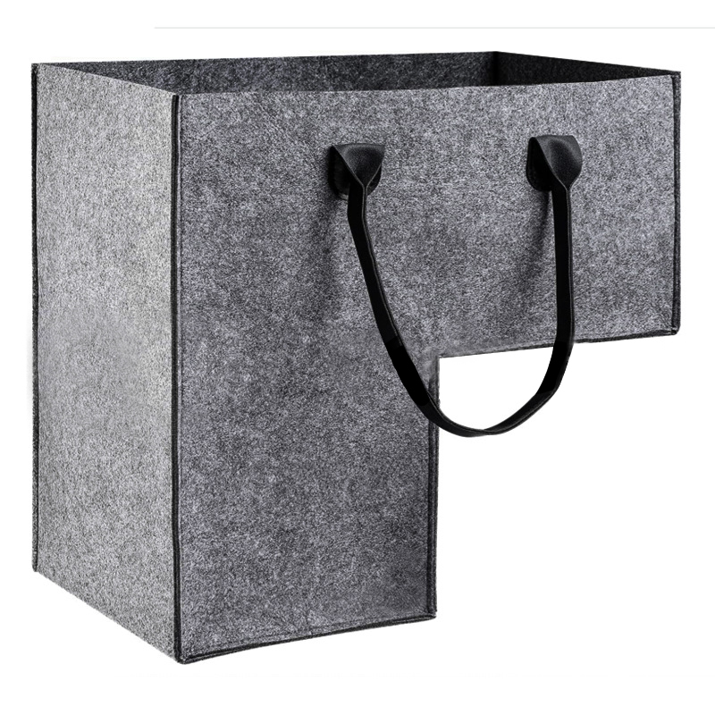 carpeted staircase organizer foldable felt toy storage basket stair basket with handle