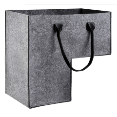 carpeted staircase organizer foldable felt toy storage basket stair basket with handle