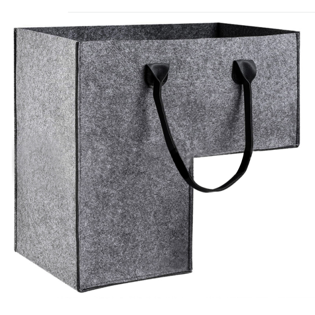 carpeted staircase organizer foldable felt toy storage basket stair basket with handle