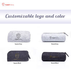 Hot Sale Felt Glasses Cases Fashion Felt Sunglasses Soft Pouch Portable Glasses Storage Bag High Quality
