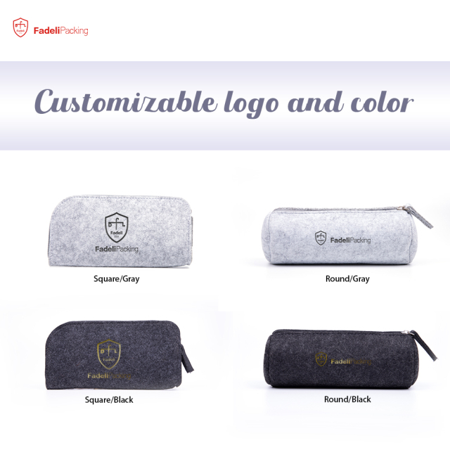 Hot Sale Felt Glasses Cases Fashion Felt Sunglasses Soft Pouch Portable Glasses Storage Bag High Quality