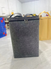 Large Capacity Clothes Storage Bag Organizer with Reinforced Handle felt for Foldable with zipper