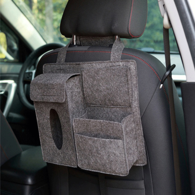 Custom car hanging storage bag vehicle multifunctional storage bag felt storage bag automotive supplies