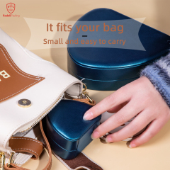 Jewelry Organizer Case, Heart Shape Portable Jewelry Box for Earrings Rings Necklaces Valentine Gift