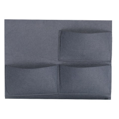 Gray Wall Hanging Style Felt Storage Hanging Bags Wall Mounted Wardrobe Hang Bags Wall Pouch Cosmetic Toys Organizer