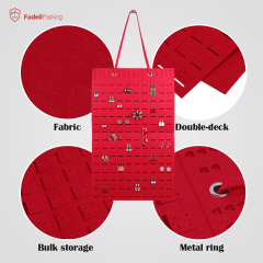 Earring Organizer Hanging storage bag Soft Felt Wall Mount Earring Display Holder Stud