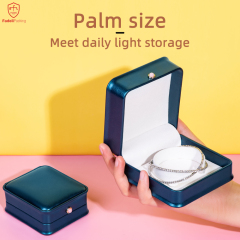 Essential details Brand Name: FADELI Place of Origin: Guangxi, China Model Number: FADELI2036 Jewelry Boxes Material: PU leather Name: jewelry box with logo-ring box Material: PU Leather Size: 59*59*50 Color: Customized Color Weight: 57g Logo: Customized