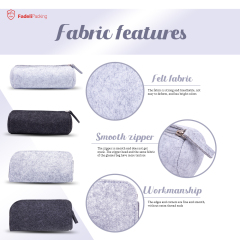 Hot Sale Felt Glasses Cases Fashion Felt Sunglasses Soft Pouch Portable Glasses Storage Bag High Quality