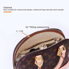 Custom Multi-Pocket Makeup Organizer Felt Insert Bag Travel Inner Purse Portable Handbag Large Capacity Cosmetic Bags