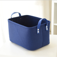 felt Dirty Clothes Basket Foldable Toy Basket Storage Baskets Home Decor for Gifts Fabric