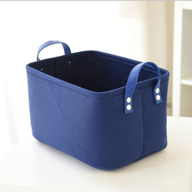 felt Dirty Clothes Basket Foldable Toy Basket Storage Baskets Home Decor for Gifts Fabric