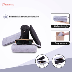 Hot Sale Felt Glasses Cases Fashion Felt Sunglasses Soft Pouch Portable Glasses Storage Bag High Quality