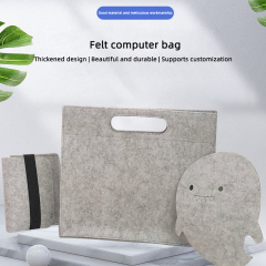 new business men briefcase custom logo felt laptop bags for computers