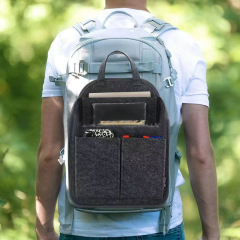 felt bag in bag organizer backpack organiser insert dividers handbag felt shoulder bag organiser