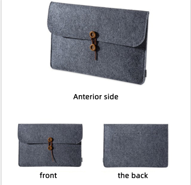 Custom designer fashion handbag felt laptop envelope bag