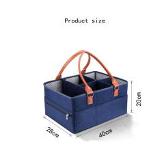 Baby Diaper Caddy Organizer Customized Design Felt Storage Bag Diaper Caddy