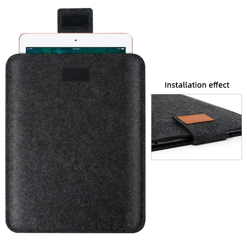 Custom logo 13 inch soft shockproof bags portable felt laptop sleeve case bag durable tablet pouch