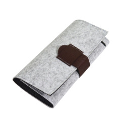 Wholesale custom LOGO elegant mini felt jewelry storage bag ladies travel jewelry bag