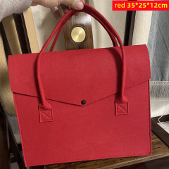 Promotion Reusable Felt Bag 2mm Eco-friendly Felt Foods Delivery Handbag Shopping Tote Bag