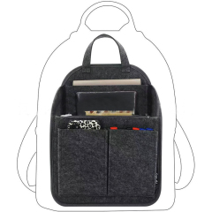 felt bag in bag organizer backpack organiser insert dividers handbag felt shoulder bag organiser