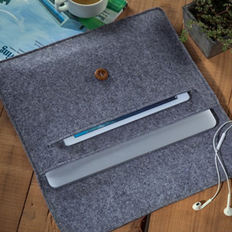 Custom designer fashion handbag felt laptop envelope bag