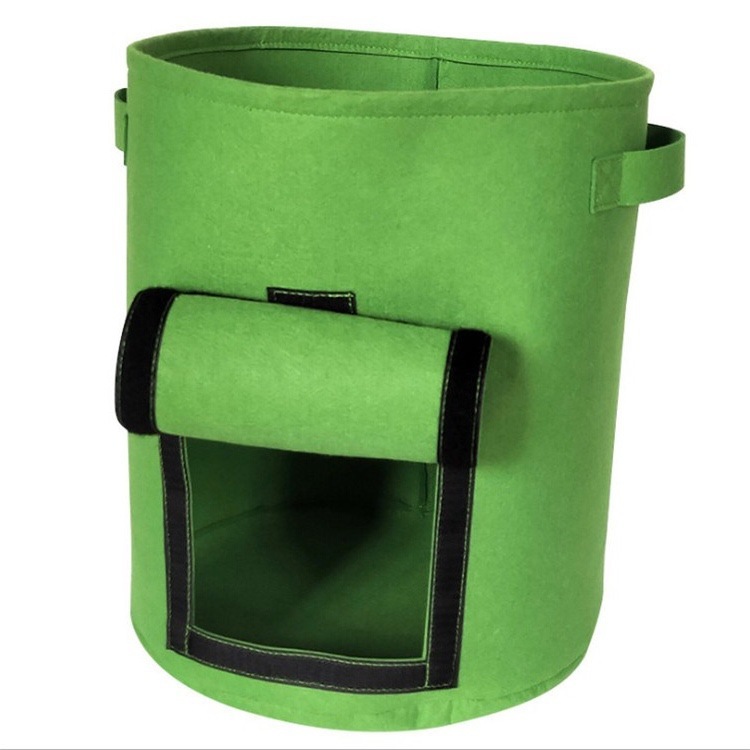 Vegetable Potato Garden Heavy Duty Aeration Non-woven Felt Fabric Pot Planting Grow Bags for Plant