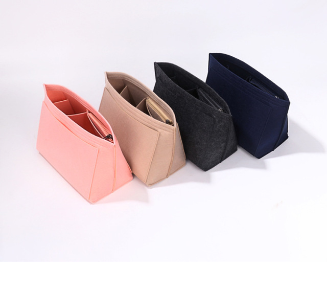 China Factory Felt Purse & Tote Bag Organizer Insert / Multi-Pocket Handbag Organizer / Felt Bag In Bag