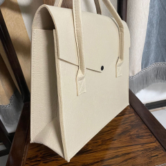 Promotion Reusable Felt Bag 2mm Eco-friendly Felt Foods Delivery Handbag Shopping Tote Bag