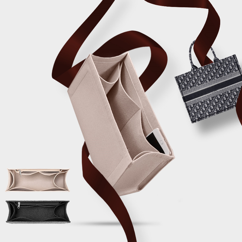 Hot Selling Handbag & Tote Shape Bag organizer Felt Purse Organizer Handbag Insert Bag