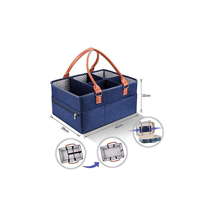 Baby Diaper Caddy Organizer Customized Design Felt Storage Bag Diaper Caddy