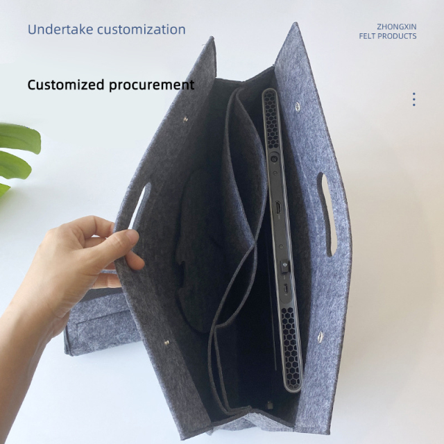 new business men briefcase custom logo felt laptop bags for computers