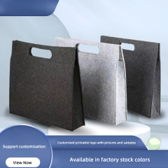 new business men briefcase custom logo felt laptop bags for computers