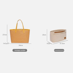 luxury bag accessories felt bag organizer insert handbag purse felt bag organizer