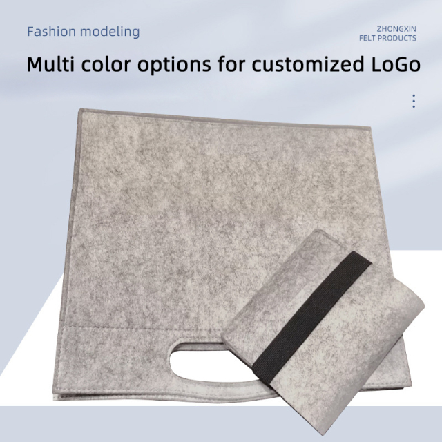 new business men briefcase custom logo felt laptop bags for computers