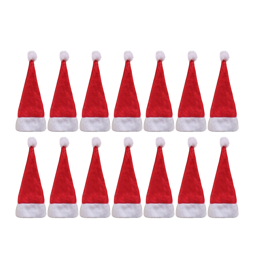 Xmas Holiday Unisex Felt Comfort Mini Christmas decorating Hat, Santa Hat for christmas decoration