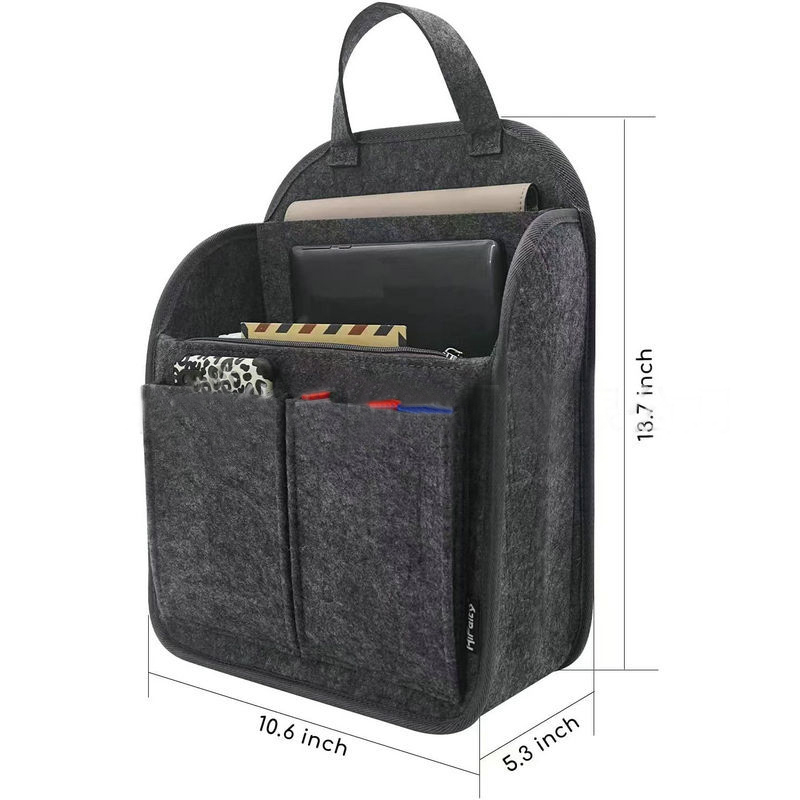 felt bag in bag organizer backpack organiser insert dividers handbag felt shoulder bag organiser