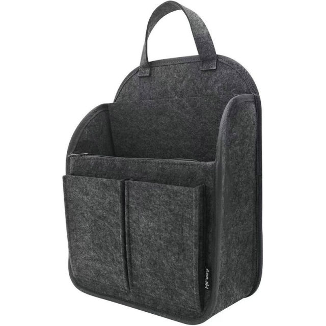 felt bag in bag organizer backpack organiser insert dividers handbag felt shoulder bag organiser